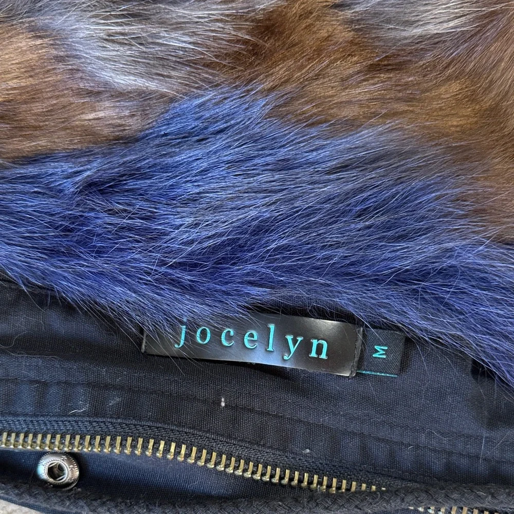Jocelyn Black Utility Jacket with Real Fur Lining - Picture 7 of 7